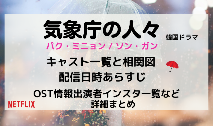 気象庁の人々 キャスト一覧と相関図 配信日時あらすじost情報出演者インスタ一覧など詳細まとめ Kana S 7closets Co